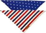 Realeaf 4th of July Dog Bandanas 2 Pack, Reversible American Flag Pet Scarf for Boy and Girl, Premium Durable Fabric, Patriotic Bandana for Medium and Large Dogs (Large) - Image 4
