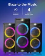 Philips X5206 Bluetooth Party Speaker - 14 Hours Play Time, Deep Bass, Party Lights, Karaoke Effects, Mic & Guitar Input, 80W Max Power, Black - Image 7