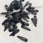 40 Pack Black 2 Inch Barrettes Women Metal Snap Hair Clips Accessories - Image 3