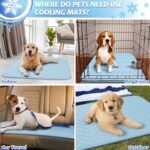 Cooling Mat for Large Dogs, 40"x28" Breathable Self Cooling Crate Mat | Portable Washable Pet Cooling Pad for Kennel, Sofa, Bed, Floor, Car Travel Indoor Outdoor Summer Use - Image 7