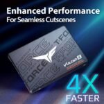 TEAMGROUP T-Force Vulcan Z 1TB SLC Cache 3D NAND TLC 2.5 Inch SATA III Internal Solid State Drive SSD, PC Upgrade (Read/Write Speed up to 550/500 MB/s) T253TZ001T0C101 - Image 5