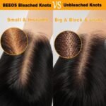 BEEOS 13x4 Skinlike Real HD Lace Frontal Only, 0.10mm Ultra-thin Invisible HD Lace Pre-plucked Vivid Hairline Straight Human Hair Frontal Piece 12 Inch - Image 9