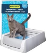 PetSafe ScoopFree Crystal Pro Legacy Self-Cleaning Litter Box, Uncovered | Hands-Free Automatic Cleaning, Advanced Odor Control, Health Counter Display, Includes 1 Disposable Crystal Litter Tray - Image 2