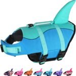 Dogcheer Dog Life Jacket, Cute Shark Dog Life Vest for Swimming Boating with Superior Buoyancy and Rescue Handle, Adjustable Puppy Floating Swim Vest for Small Medium Large Dogs - Pool Blue, XS - Image 2