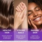 Biotin, Collagen, Hyaluronic Acid & Keratin - Hair Growth Support - 60 Caps | Hair, Skin & Nails Vitamins - Clinically Tested Supplement for Men & Women - 25000mcg Vitamins B1, B2, B3, B6 & B7 - Image 4