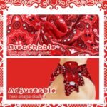 PAWCHIE Dog Bandanas Small Reversible Styles Pet Triangle Scarf Bibs - Adjustable with Two Snaps - Kerchief Set Accessories for Dogs, Puppy, Cats Red - Image 5