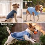 KYEESE 2Pack Cotton Dog Shirt for Small Dogs Soft Striped Tank Top | Reflective for Safety, Lightweight & Breathable, Gentle on Sensitive Skin, Stretchy & Free to Move, Comfortable Daily Wear - Image 4
