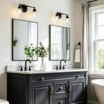 Bathroom Vanity Mirror for Over Sink, 30x20 Inch Matte Black Mirror | Shatterproof Tempered Glass, Anti-Rust Metal Frame, Rectangle Wall Mirrors for Bedroom, Living Room & Entryway - Image 6