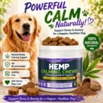 Hemp Calming Chews for Dogs, Advanced Dog Calming Chews | Anxiety Relief Supplement Treats with Melatonin L-Theanine - Sleep Aid for Separation, Barking, Stress, Hyperactivity - Image 3