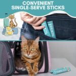 ALBERT & MIA Lickable Cat Calming Treats, Stress & Anxiety Relief, 20 Pack | Vet recommended sleep aid for indoor kittens and adult felines, soothes grooming, car rides, vet visits and plane trips - Image 8