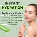 VENAMINE Korean Aloe Vera Soothing & Moisture Gel 100% For Face And Body organic pure aloe vera gel 300ml - Image 6
