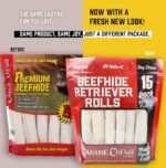 Canine Chews 8-9" Retriever Rolls for Large Dogs - Pack of 15 All-Natural Beef Hide Dog Chews for Aggressive Chewers - 3.7 lb. - Image 3