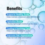 9-Peptide Hair Growth Scalp Care Serum 1.35 Oz(2X Size) - Rosemary 2% Caffeine 1% PDRN & Spicule 300 Roll-On Type | Thicker Fuller-looking Hair w/Niacinamide Zinc PCA | Thinning hair Korean Haircare - Image 7