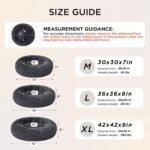 Bedsure SupportMax™ Calming Dog Beds Large Sized Dog Washable Pet Bed,36in | 420GSM Plush Fluffy Donut Round,Thick Supportive,Removable Cover,Anti-Slip,Anti-Anxiety,for Big Dogs Up to 80 Lbs,Dark Grey - Image 7
