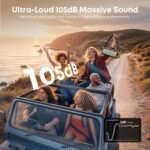 Portable Speakers Bluetooth Wireless, 90W Max Loud Outdoor Speaker with Deep Bass, IPX6 Waterproof, Floatable, Custom EQ, 40H, Dual Pairing, Subwoofer *2, TF, Large Speaker for Beach/Garage/Jobsite - Image 7