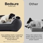 Bedsure SupportMax™ Extra Thick Orthopedic XL Dog Bed for Extra Large Dogs | 48" Premium Supportive Couch for Senior Dogs, Water-resistant Removable Washable Cover, Big Comfy Pet Sofa with Sherpa, Grey - Image 4
