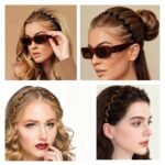2026 Zigzag Headbands for Women, 2-Pack U-Shaped Hair Comb Headbands, Non-Slip Slick-Back Hair Accessories, Black & Tortoise Recycled Plastic, Teeth Hairband for Everyday Styling & Workout - Image 6