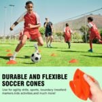 Agility Hurdles Training Equipment - Speed Hurdles and Soccer Cones with Carrying Bag for Soccer, Football, and Track Drills, Ideal for Athletes Speed and Agility Training - Image 6