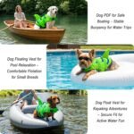 Fragralley Shark Fin Dog Life Jacket, High Buoyancy with Tear-Resistant Nylon of Dog Swim Vest, Pet Life Preserver for Small Medium Large Dogs, Puppy Float Vest for Swimming and Boating - Image 10
