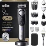 Braun All-in-One Series 9 PRO Men's Electric Beard Trimmer, Hair Clipper, Shaver & Razor for Face, Hair & Body, AIO 9570 with Gillette Labs Razor, Cordless - Image 2