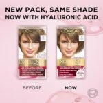 L'Oreal Paris Excellence Crème Permanent Hair Dye, Triple Care Hair Color with Hyaluronic Acid for 100% Gray Coverage, 6 Light Brown, 1 Kit (Pack of 2) (Packaging May Vary) - Image 10