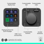 Logitech MX Creative Console 9 Customizable Keys - Graphite | Control Dial, for graphic design, Zoom and Spotify, includes 3-Month Adobe Cloud Membership, Stream Deck Accessories - Image 8