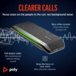 Poly Sync 40 Smart Speakerphone (Plantronics) - Flexible Workspaces - Connect to PC/Mac via USB-A or USB-C and Smartphones via Bluetooth - Works with Teams, Zoom – Amazon Exclusive - Image 4