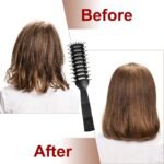 Patelai 3 Pcs Vent Hair Brush for Women Speed Blow Drying Pain-free Detangling Brush, Anti Static Easy Styling Bristles for Wet Thick Short Long Curly Straight Wavy Hair Drying Quickly (Black) - Image 7