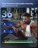 TENS Unit Muscle Stimulator for Back Pain Relief, Model SM9055 | 3-IN-1 TENS Machine, 36 Modes 20 Intensities, Portable Travel Home Use, 12 Pads for Back Shoulder Sciatica, Gift for Dad Mom - Image 5
