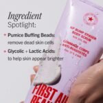 First Aid Beauty KP Bump Eraser Body Scrub with 10% AHA - Dermatologist-Tested Keratosis Pilaris Exfoliator - Support for Rough Bumps, Uneven Skin Texture & Strawberry Skin - Sensitive Skin - Image 7