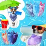 16 Pcs Tie Dye Dog Bandanas Rainbow Triangle Bulk Scarf for Dogs Pets Kerchief Washable Cute Bib for Small Medium Large Dogs Puppy Cats(Vivid Style) - Image 3