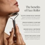 304-Grade Stainless Steel Facial Roller, Face Roller for Eyes, Double Chin, Jawline & Neck, Reduce Puffiness & Improve Wrinkles, Massage Tool for Anti-Aging, Lifting & Lymphatic Drainage | 304-grade stainless steel facial roller for massage around eyes, jawline & neck. Helps support a refreshing skincare routine - Image 3