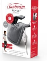 Sunbeam Heating Pad for Neck and Shoulder Pain Relief with Auto Shut Off and Moist Heating Option 22 x 14 Grey - Image 3