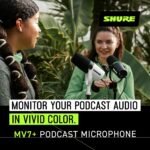 Shure MV7+ USB-C & XLR Podcast Dynamic Mic with Stand - Black | OBS-certified USB-C and XLR dynamic mic with stand, LED touch panel, auto level and pop filter for podcasting - Image 5