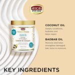 African Pride Moisture Miracle Leave-In Cream, 18 Oz | Baobab & coconut oil leave-in adds moisture and helps repair and strengthen coily, curly hair - Image 4