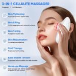3-in-1 Body Sculpting Machine, 3-in-1 Electric Cellulite Massager-3 Modes Adjustable Body Sculpting Machine- Home Use Cupping Therapy Tool for Back, Belly, Waist, Arms, Legs - White - Image 3