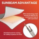 Sunbeam Heated Mattress Pad Quilted 12 Heat Deep Pocket Twin 75x39 - Image 7