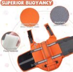 EMUST Pet Life Jackets, Dog Life Vests for Swimming, Beach Boating with Superior Buoyancy, Dog Flotation Vest for Small Dogs, S, NewOrange - Image 4