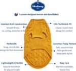 Blueberry Pet Classic Fuzzy Textured Knit Pullover Crew-Neck Dog Sweater in Mustard Yellow, Back Length 14", Pack of 1 Clothes for Dogs - Image 3