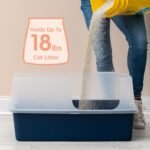IRIS USA XX-Large Side Entry Cat Litter Box, Navy | Multi-Cat Use, Extended Length Design, Extra Room Interior, Jumbo Capacity Pan, Comfortable Space, Multiple Cat Ready - Image 8