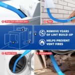 Sealegend Dryer Vent Cleaner Kit with Vacuum Hose Attachment & Brush Blue | Fits Most Vacuums, Loosens Stubborn Lint & Removes Hidden Dust, for Dryer Vents, Refrigerator Coils & Narrow Gaps - Image 5