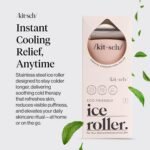Kitsch Ice Roller for Face – Cooling Face Rollers for Women & Men - Pink | Stainless Steel Ice Face Roller to Reduce Puffiness, Redness & Headaches – Cooling Ice Roller for Face Women for Skin Care - Image 3