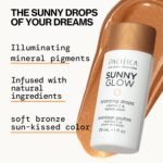 Pacifica Sunny Glow Liquid Face Bronzer Drops - Face Makeup Bronzing For Face & Cheeks for Instant Sun-Kissed Glow - Vitamin C & Glycolic Acid Infused Liquid Bronzer Illuminating Highlighting Clean - Image 7