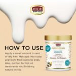African Pride Moisture Miracle Leave-In Cream, 18 Oz | Baobab & coconut oil leave-in adds moisture and helps repair and strengthen coily, curly hair - Image 3