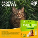Natural Flea & Tick Collar for Cats - 6 Months Control of Best Prevention & Safe Treatment - Anti Fleas and Ticks Essential Oil Repellent (1 Pack) - Image 9