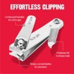 Revlon Nail Clipper with File, Silver, 1 Count | Nail clipper with file and curved blade for accurate, easy trimming and grooming. - Image 5