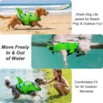 Fragralley Shark Fin Dog Life Jacket, High Buoyancy with Tear-Resistant Nylon of Dog Swim Vest, Pet Life Preserver for Small Medium Large Dogs, Puppy Float Vest for Swimming and Boating - Image 8