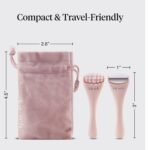 Kitsch Mini Ice Roller for Face Tool Set – Cooling Face Rollers - Blush | Stainless Steel Ice Face Roller to Reduce Puffiness, Redness & Headaches – Cooling Ice Roller for Face Women for Skin Care - Image 5