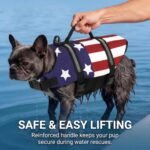Doglay Dog Life Jacket, Dog Life Vest for Swimming Boating, Adjustable Puppy Life Jacket with Reflective Stripes, Superior Buoyancy Pet Swimming Vest for Small Medium and Large Dogs - Image 6