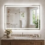 Antok 24x36 LED Bathroom Mirror with Lights, Backlit + Front Lit Vanity Mirror with CRI>90, Dimmable Anti-Fog Smart Mirror with Memory Function, 3 Color Temperatures, Shatterproof Tempered Glass, ETL - Image 2